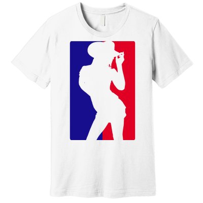 Basketball Parody Logo Funny Cowgirl Premium T-Shirt