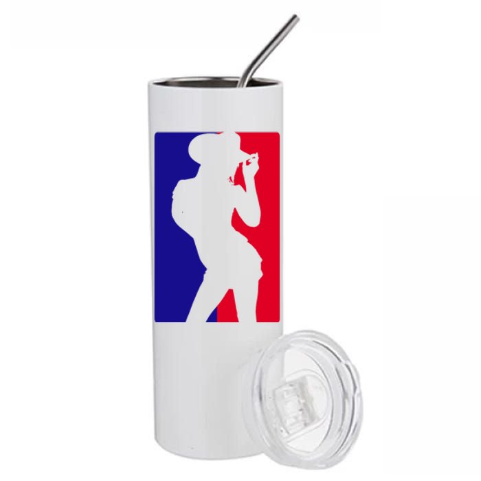 Basketball Parody Logo Funny Cowgirl Stainless Steel Tumbler