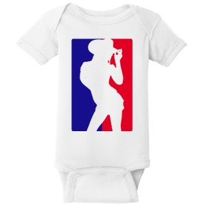 Basketball Parody Logo Funny Cowgirl Baby Bodysuit