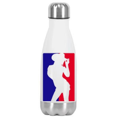 Basketball Parody Logo Funny Cowgirl Stainless Steel Insulated Water Bottle