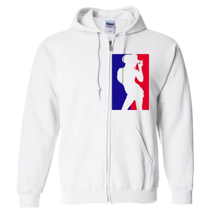 Basketball Parody Logo Funny Cowgirl Full Zip Hoodie