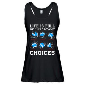 Baseball Pitcher Life Choices Ball Sport Lover Ladies Essential Flowy Tank