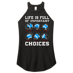 Baseball Pitcher Life Choices Ball Sport Lover Women's Perfect Tri Rocker Tank