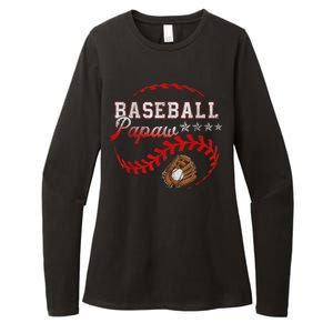 Baseball Papaw Love Playing Baseball Funny Womens CVC Long Sleeve Shirt