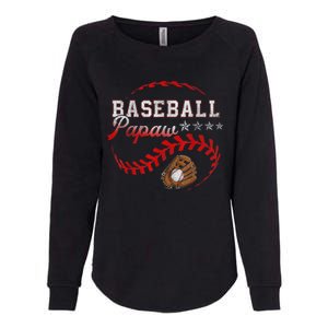 Baseball Papaw Love Playing Baseball Funny Womens California Wash Sweatshirt