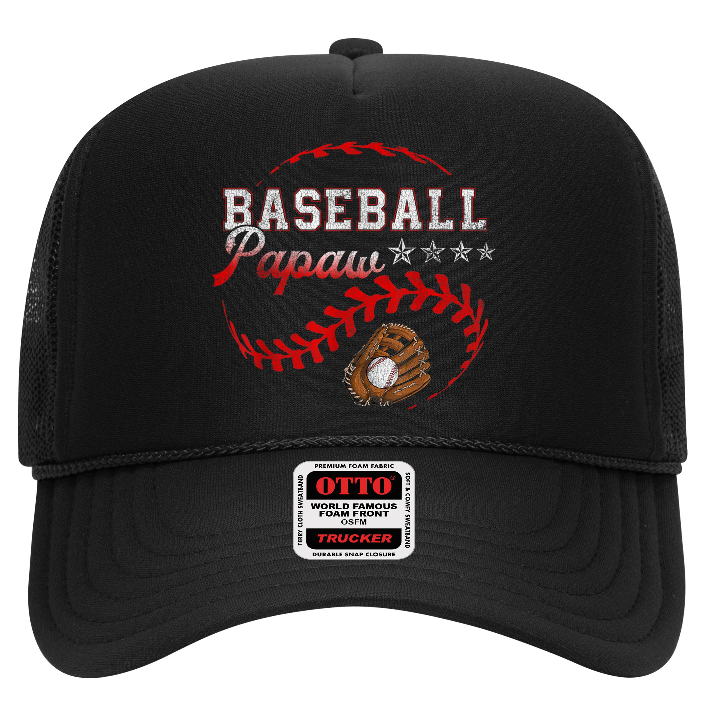 Baseball Papaw Love Playing Baseball Funny Hat