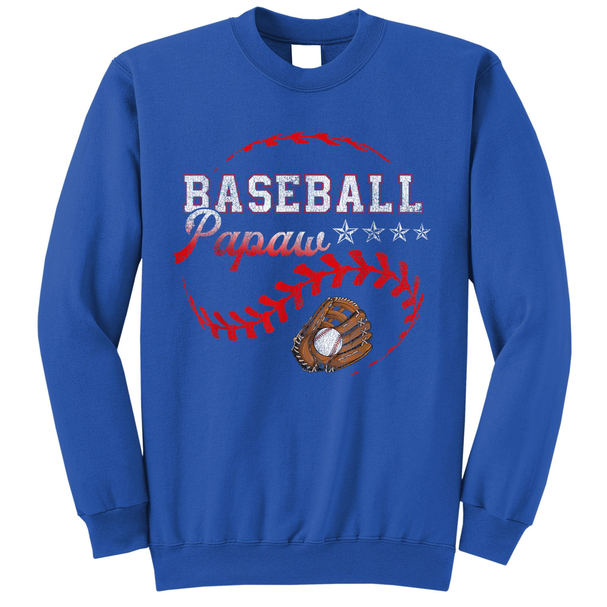 Baseball Papaw Love Playing Baseball Funny Sweatshirt