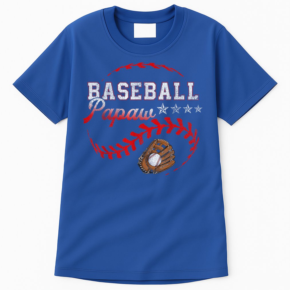 Baseball Papaw Love Playing Baseball Funny Tall T-Shirt