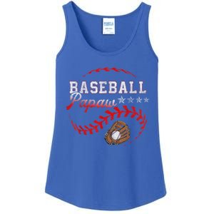 Baseball Papaw Love Playing Baseball Funny Ladies Essential Tank