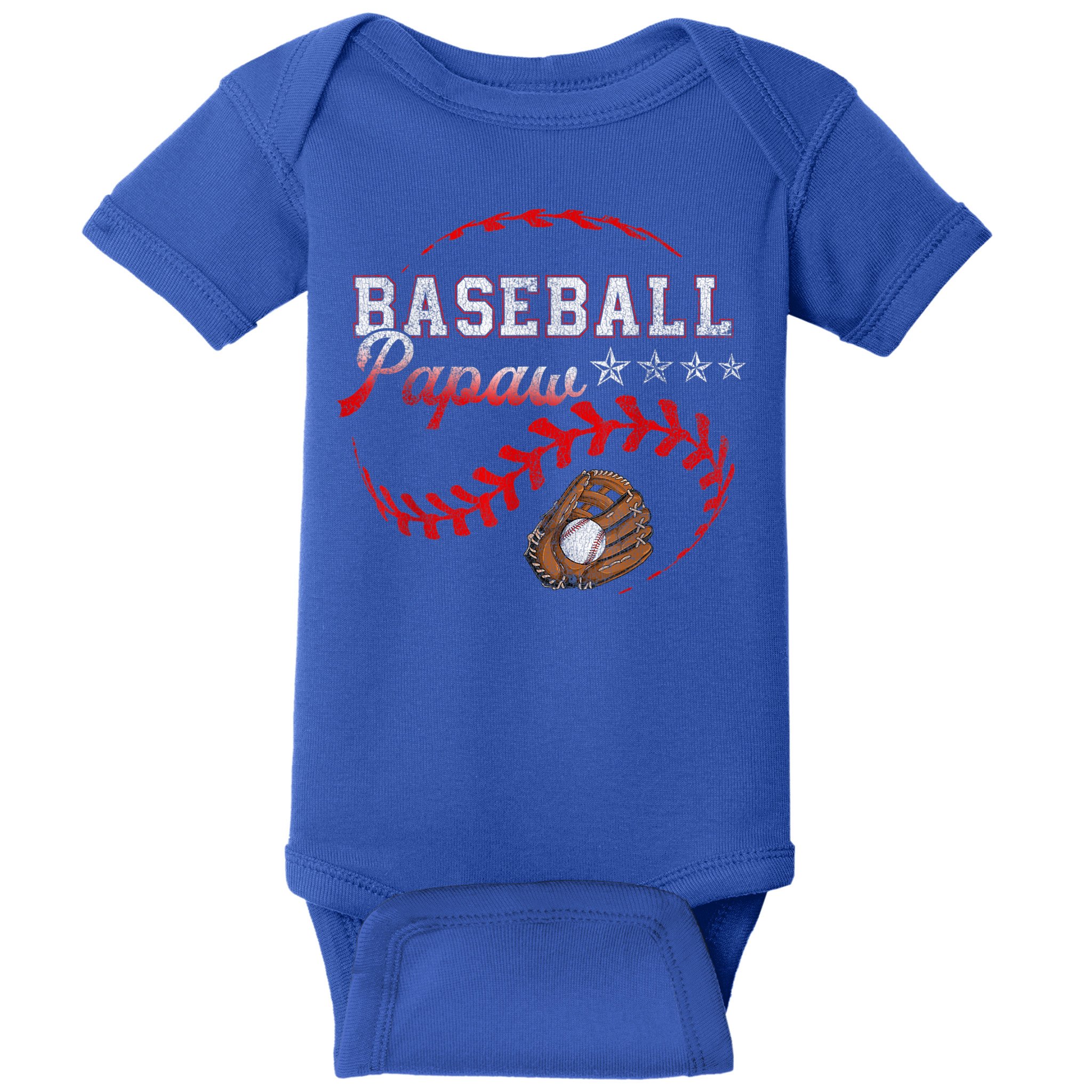 Baseball Papaw Love Playing Baseball Funny Baby Bodysuit