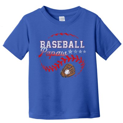 Baseball Papaw Love Playing Baseball Funny Toddler T-Shirt