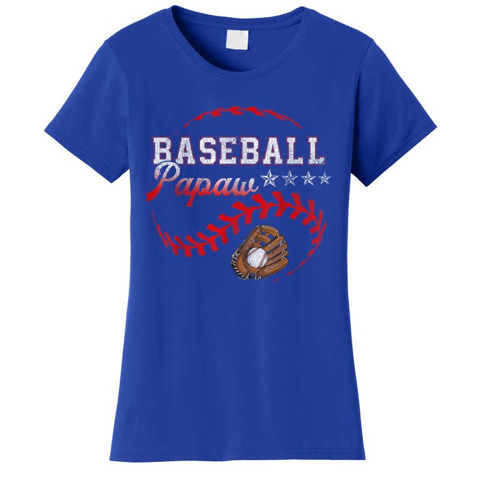 Baseball Papaw Love Playing Baseball Funny Women's T-Shirt