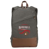 Baseball Papaw Love Playing Baseball Funny Cotton Canvas Backpack