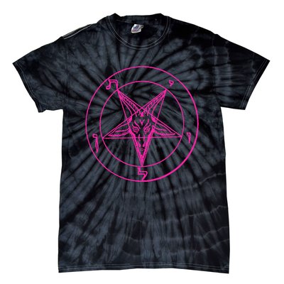 Baphomet Pentagram Leviathan Occult Tie-Dye T-Shirt