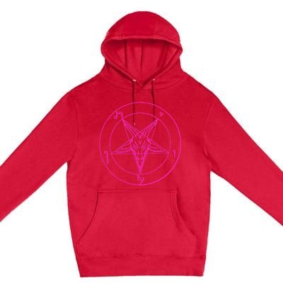 Baphomet Pentagram Leviathan Occult Premium Pullover Hoodie