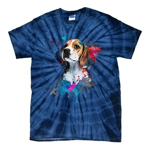 Beagle Puppy Lover Dog Mom Cute Valentines Day Love Themed Tie-Dye T-Shirt