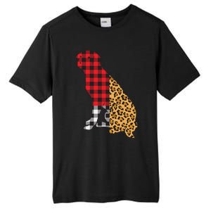 Buffalo Plaid Labrador Retriever Dog Lover Valentine's Day Gift Tall Fusion ChromaSoft Performance T-Shirt