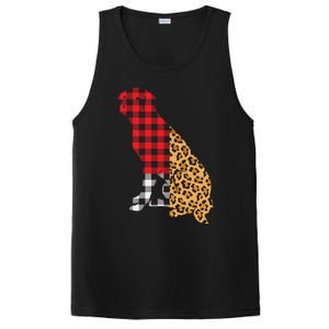 Buffalo Plaid Labrador Retriever Dog Lover Valentine's Day Gift PosiCharge Competitor Tank