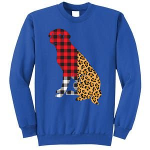 Buffalo Plaid Labrador Retriever Dog Lover Valentine's Day Gift Sweatshirt