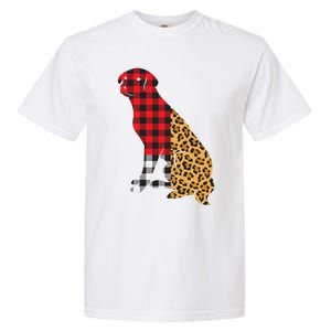 Buffalo Plaid Labrador Retriever Dog Lover Valentine's Day Gift Garment-Dyed Heavyweight T-Shirt