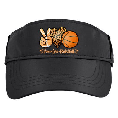 Basketball Peace Love Basketball Mom Game Day Outfit Gift Adult Drive Performance Visor