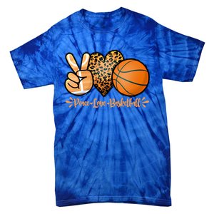 Basketball Peace Love Basketball Mom Game Day Outfit Gift Tie-Dye T-Shirt