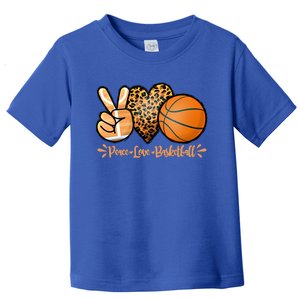 Basketball Peace Love Basketball Mom Game Day Outfit Gift Toddler T-Shirt