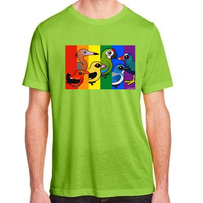 Birdorable Pride Lgbtq Rainbow Colorful Cartoon Cute Birds Gift Adult ChromaSoft Performance T-Shirt