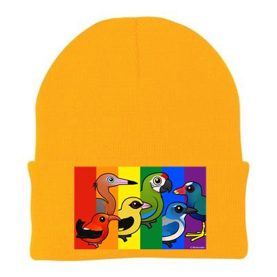 Birdorable Pride Lgbtq Rainbow Colorful Cartoon Cute Birds Gift Knit Cap Winter Beanie