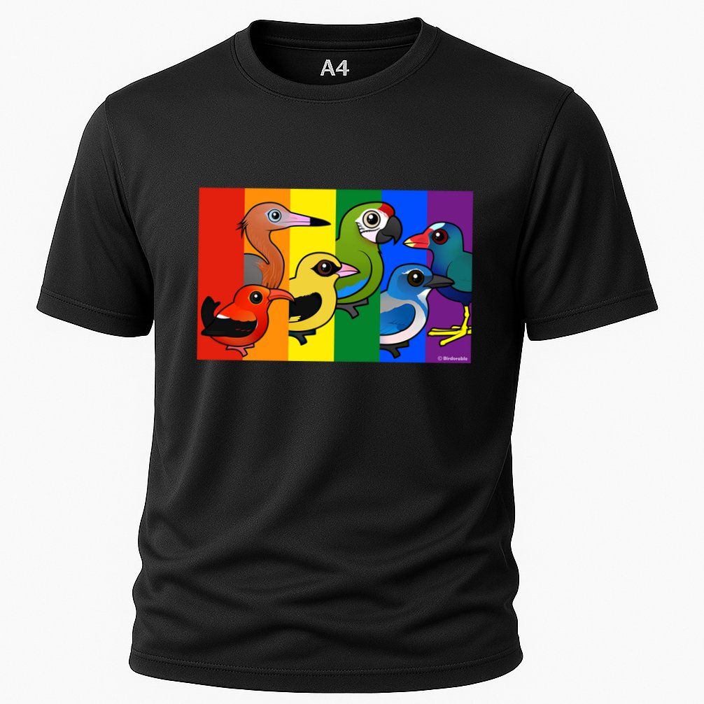Birdorable Pride Lgbtq Rainbow Colorful Cartoon Cute Birds Gift Performance Shirt