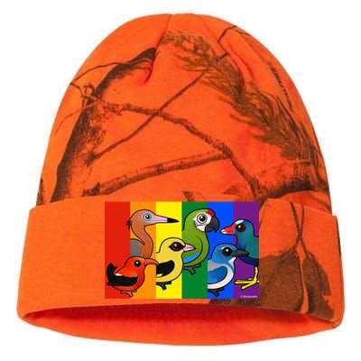 Birdorable Pride Lgbtq Rainbow Colorful Cartoon Cute Birds Gift Kati Licensed 12" Camo Beanie