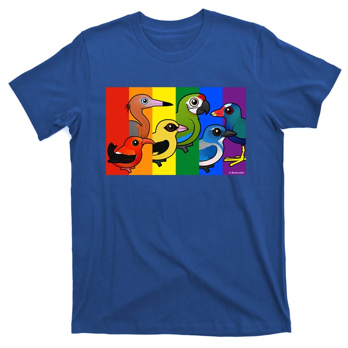 Birdorable Pride Lgbtq Rainbow Colorful Cartoon Cute Birds Gift T-Shirt