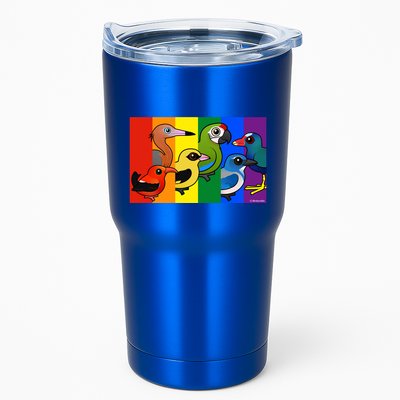 Birdorable Pride Lgbtq Rainbow Colorful Cartoon Cute Birds Gift Tumbler