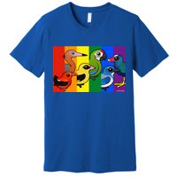 Birdorable Pride Lgbtq Rainbow Colorful Cartoon Cute Birds Gift Premium T-Shirt