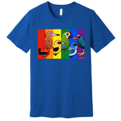 Birdorable Pride Lgbtq Rainbow Colorful Cartoon Cute Birds Gift Premium T-Shirt