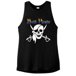 Butt Pirate LGBT Halloween Funny Halloween Costume Idea Ladies PosiCharge Tri-Blend Wicking Tank