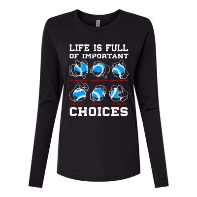 Baseball Pitcher Life Choices Ball Sport Lover Great Gift Womens Cotton Relaxed Long Sleeve T-Shirt