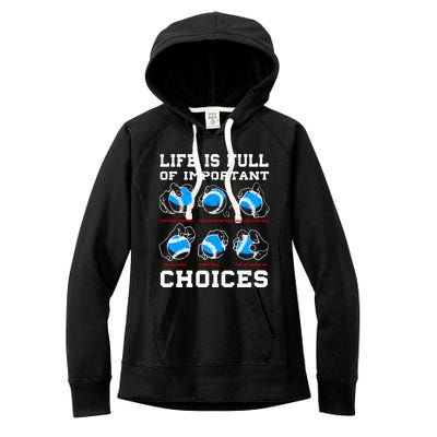 Baseball Pitcher Life Choices Ball Sport Lover Great Gift Women's Fleece Hoodie