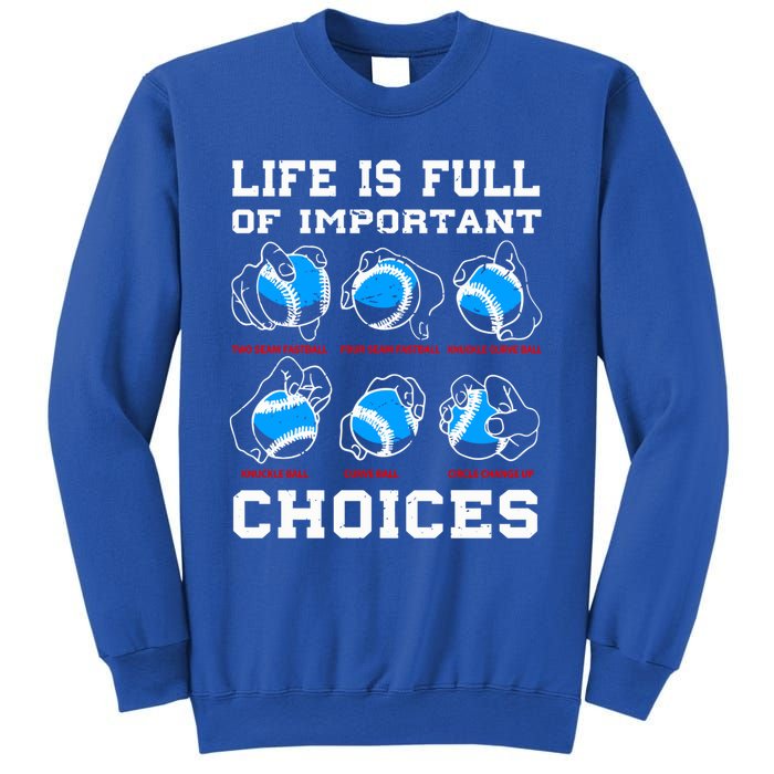 Baseball Pitcher Life Choices Ball Sport Lover Great Gift Sweatshirt