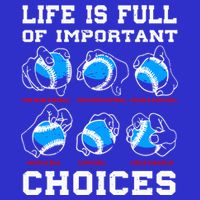 Baseball Pitcher Life Choices Ball Sport Lover Great Gift 16 in Basic Backpack