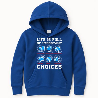 Baseball Pitcher Life Choices Ball Sport Lover Great Gift Kids Hoodie