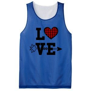 Buffalo Plaid Love Heart Valentine's Day Pajama Top Great Gift Mesh Reversible Basketball Jersey Tank