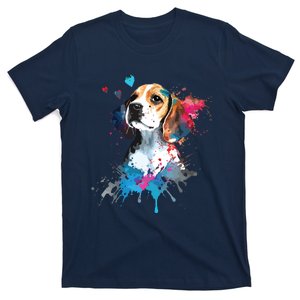 Beagle Puppy Lover Dog Mom Cute Valentines Day Love Themed T-Shirt