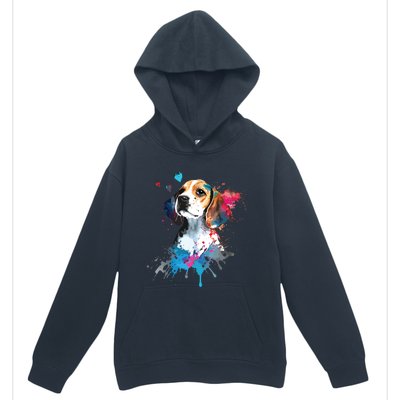 Beagle Puppy Lover Dog Mom Cute Valentines Day Love Themed Urban Pullover Hoodie