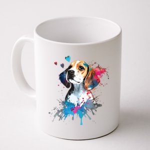 Beagle Puppy Lover Dog Mom Cute Valentines Day Love Themed Coffee Mug