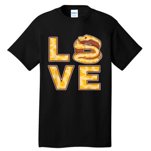 Ball Python Love Boa Pet Snake Animal Tall T-Shirt