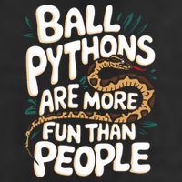 Ball Python More Fun Than People Snake Pet Ball Python Gift Trucker Hat