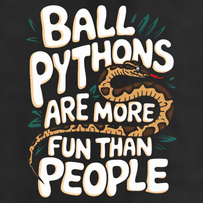 Ball Python More Fun Than People Snake Pet Ball Python Gift Trucker Hat