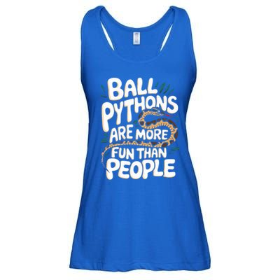 Ball Python More Fun Than People Snake Pet Ball Python Gift Ladies Essential Flowy Tank