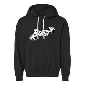 Beast Performance Motivation Graphic Garment-Dyed Fleece Hoodie